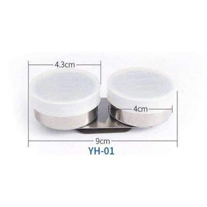 Planet Gates YH 01 1 Piece Stainless Steel Oil Palette Single Double Hole Dipper Painting Oil Pot Oil Painting Art Supplies