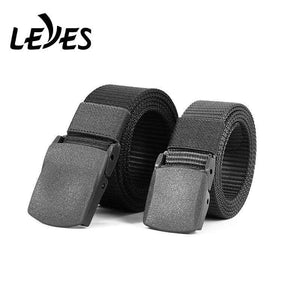Belt Long Plastic Buckle Waist Webbing Canvas Wide Military Training Nylon Tactical Belts For Men Jeans No Metal