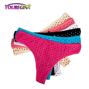 Planet Gates YN7229--Random color / L Women Sexy Lace Thongs G-strings Cotton Underwear Panties Ladies Knickers Lingerie for Women 6 pcs/lot