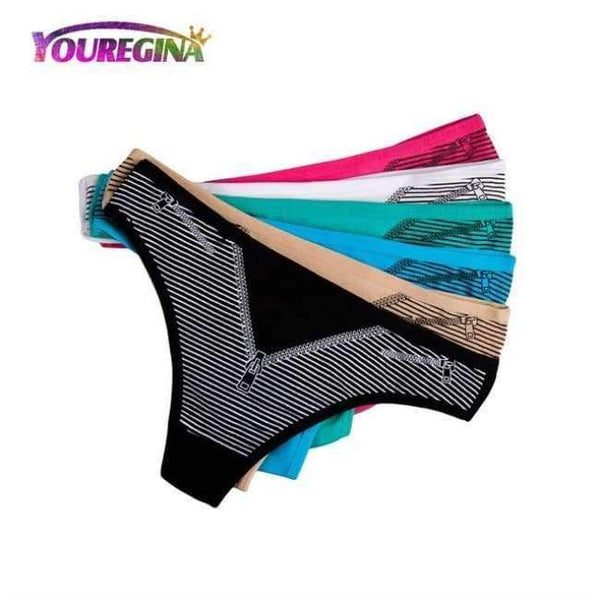 Planet Gates YN7298--Random color / L Women Sexy G-strings Thongs Underwear Cotton Panties Cute Flower Floral Print Ladies Lingerie for Women 6 pcs/lot