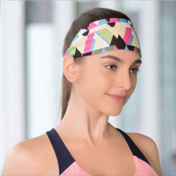 Planet Gates Yoga Headband Sport Elastic Hair Bands  2Pcs/Lot Sports Yoga Accessory Wide Headband Stretch Dance Bike Fitness Hairband