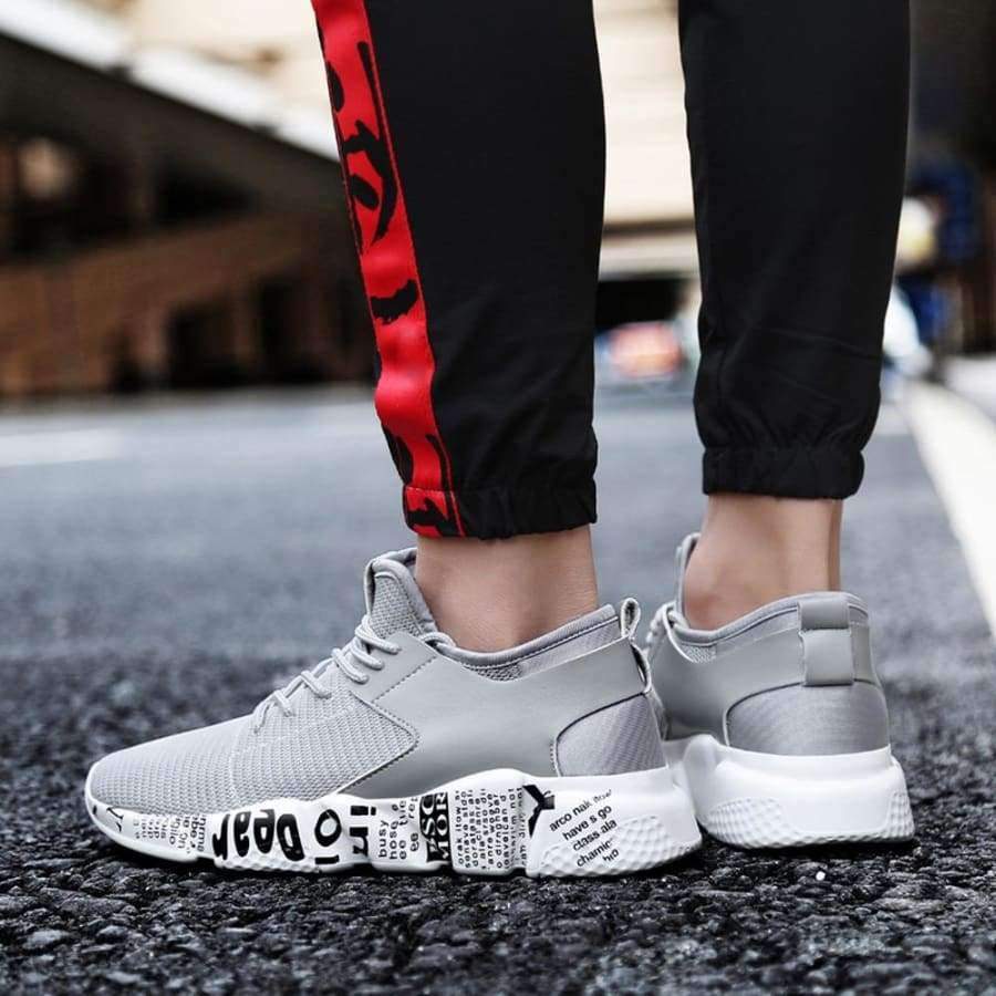 Planet Gates YOUYEDIAN Men's Vulcanize Shoes Men Spring Autumn Top Fashion Sneakers Lace-up High Style Solid Colors Man Shoes plus size#j4s