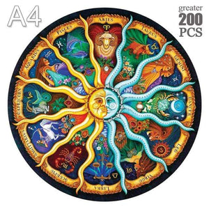 Planet Gates YPAN-01-A4 Dinosaur Wooden Jigsaw Puzzle Toy Wooden Puzzles For Adults Kids Christmas Gifts Educational Games Toys Butterfly Wooden Puzzle