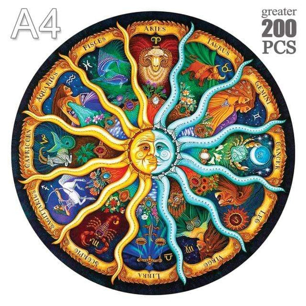 Planet Gates YPAN-01-A4 Dinosaur Wooden Jigsaw Puzzle Toy Wooden Puzzles For Adults Kids Christmas Gifts Educational Games Toys Butterfly Wooden Puzzle