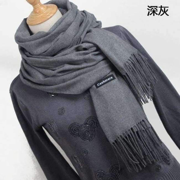 Scarf Pashmina Cashmere Scarf Wrap Shawl Winter Scarf Women's Scarves Tassel Long Blanket Cachecol High Quality YR001