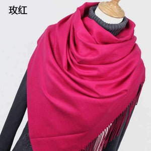 Planet Gates YR001 Rose Scarf Pashmina Cashmere Scarf Wrap Shawl Winter Scarf Women's Scarves Tassel Long Blanket Cachecol High Quality YR001