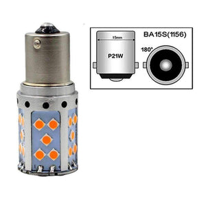 Planet Gates YSY 2pcs 1156 P21W LED PY21W LED Canbus Error Free BAU15S LED No Hyper Flash Amber Yellow 3030 LED Bulbs For Turn Signal Lights