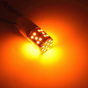 Planet Gates YSY 2pcs 1156 P21W LED PY21W LED Canbus Error Free BAU15S LED No Hyper Flash Amber Yellow 3030 LED Bulbs For Turn Signal Lights