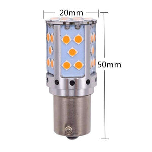 Planet Gates YSY 2pcs 1156 P21W LED PY21W LED Canbus Error Free BAU15S LED No Hyper Flash Amber Yellow 3030 LED Bulbs For Turn Signal Lights