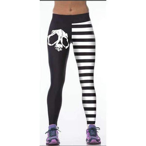Planet Gates YT2001 / One Size Workout Leggings 3d Print Skull Legging Push Up Breathable Spandex Fitness Clothing Sporting Leggins Women Pants
