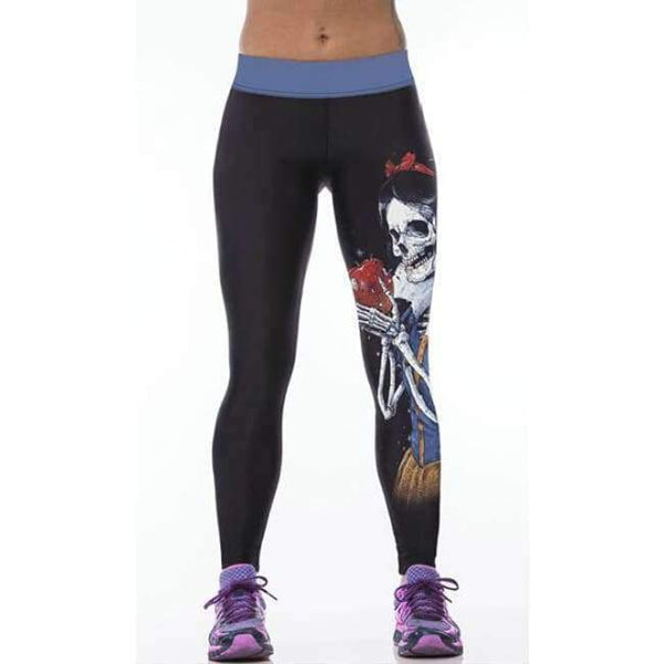 Planet Gates YT2008 / One Size Workout Leggings 3d Print Skull Legging Push Up Breathable Spandex Fitness Clothing Sporting Leggins Women Pants
