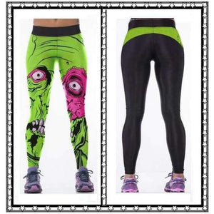 Planet Gates YT2038 / One Size Workout Leggings 3d Print Skull Legging Push Up Breathable Spandex Fitness Clothing Sporting Leggins Women Pants