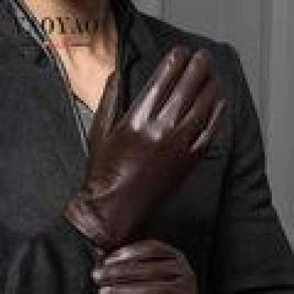 Planet Gates YY 8597 Male 2018 Spring/Winter Real Leather Short Thin/Thick Black/Brown Touched Screen Glove Man Gym Luvas Car Driving Mittens
