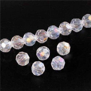 Planet Gates Z101AB / 3mm 200pcs 8mm Austria Opal Round Ball Crystal Beads for Bracelet Making Diy Material Perles Loose Faceted Spacer Glass Beads Z172