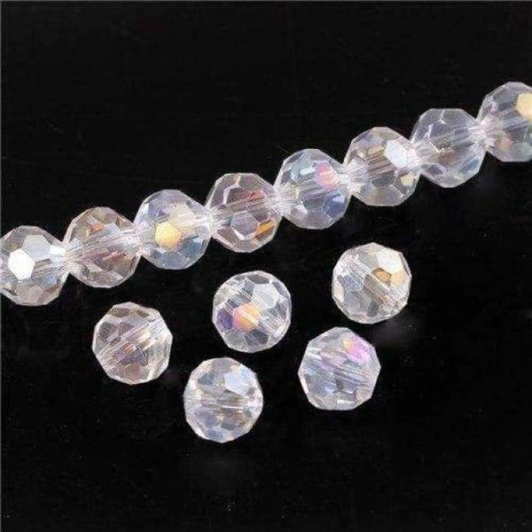 Planet Gates Z101AB / 3mm 200pcs 8mm Austria Opal Round Ball Crystal Beads for Bracelet Making Diy Material Perles Loose Faceted Spacer Glass Beads Z172