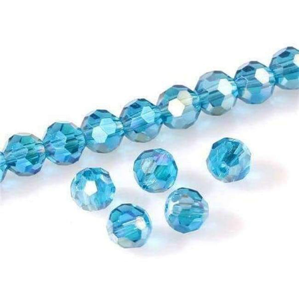 Planet Gates Z104AB / 3mm 200pcs 8mm Austria Opal Round Ball Crystal Beads for Bracelet Making Diy Material Perles Loose Faceted Spacer Glass Beads Z172