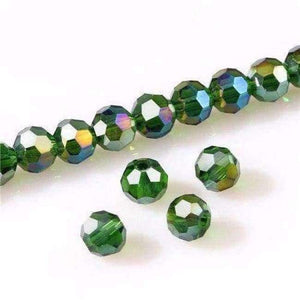 Planet Gates Z110AB / 3mm 200pcs 8mm Austria Opal Round Ball Crystal Beads for Bracelet Making Diy Material Perles Loose Faceted Spacer Glass Beads Z172