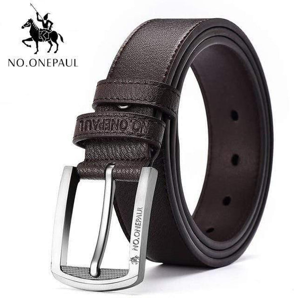 Men's Leather Alloy Pin Buckle Jeans Belt Fashion Business Cow Genuine Leather Men's Youth Luxury Retro Classic Belts