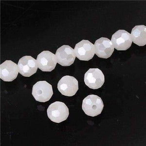 Planet Gates Z126AB / 3mm 200pcs 8mm Austria Opal Round Ball Crystal Beads for Bracelet Making Diy Material Perles Loose Faceted Spacer Glass Beads Z172