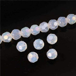 Planet Gates Z127AB / 3mm 200pcs 8mm Austria Opal Round Ball Crystal Beads for Bracelet Making Diy Material Perles Loose Faceted Spacer Glass Beads Z172