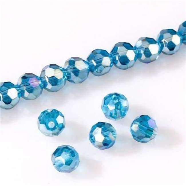 Planet Gates 8mm Austria Opal Round Ball Crystal Beads for Bracelet Making Diy Material Perles Loose Faceted Spacer Glass Beads Z172