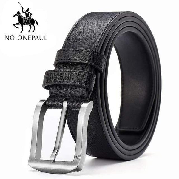 Men's Leather Alloy Pin Buckle Jeans Belt Fashion Business Cow Genuine Leather Men's Youth Luxury Retro Classic Belts