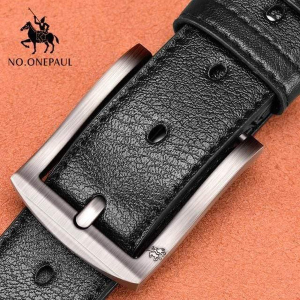 Leather Luxury Strap Male Belts For Men New Fashion Classic Vintage Pin Buckle Men Belt High Quality