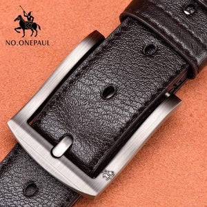 Leather Luxury Strap Male Belts For Men New Fashion Classic Vintage Pin Buckle Men Belt High Quality