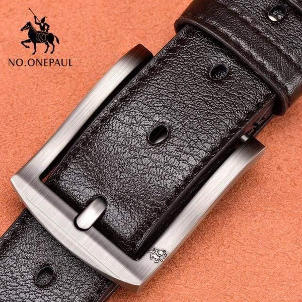 Leather Luxury Strap Male Belts For Men New Fashion Classic Vintage Pin Buckle Men Belt High Quality
