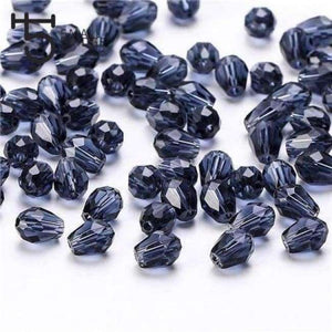 Planet Gates z806 / 6x8 70pcs 50pcs/lot Austria Loose Purple Teardrop Glass Beads for Making Jewelry Women Diy Faceted Aaa Briolette Crystal Beads Wholesale