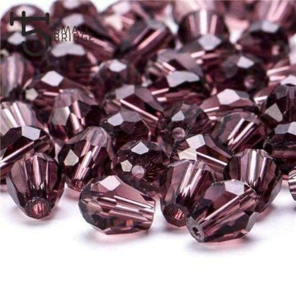 Planet Gates z809 / 6x8 70pcs 50pcs/lot Austria Loose Purple Teardrop Glass Beads for Making Jewelry Women Diy Faceted Aaa Briolette Crystal Beads Wholesale