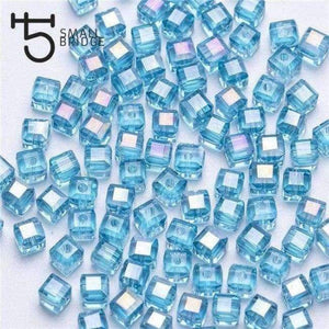 Planet Gates z904ab / 4mm 100pcs 4 6mm Austria Faceted Cube Glass Beads for Bracelets Making Women Diy Jewelry Perles Green Crystal Loose Beads Wholesale Z901