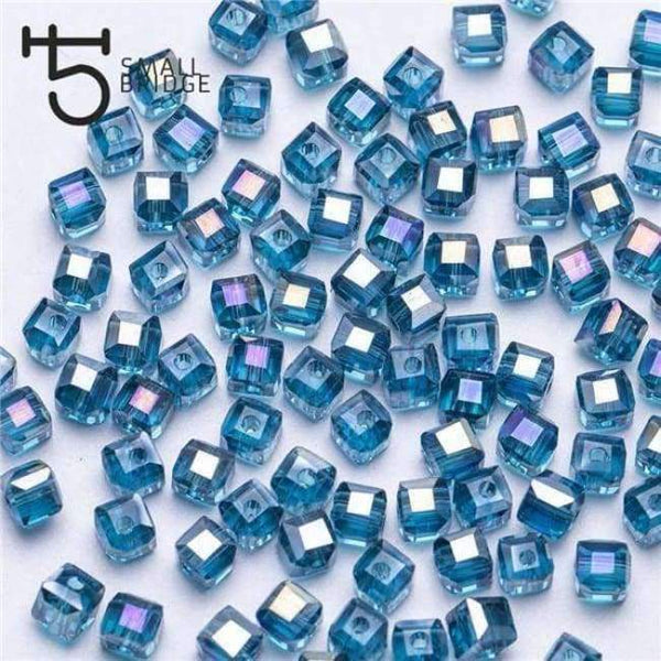 Planet Gates z911ab / 4mm 100pcs 4 6mm Austria Faceted Cube Glass Beads for Bracelets Making Women Diy Jewelry Perles Green Crystal Loose Beads Wholesale Z901