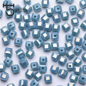 Planet Gates z918ab / 4mm 100pcs 4 6mm Austria Faceted Cube Glass Beads for Bracelets Making Women Diy Jewelry Perles Green Crystal Loose Beads Wholesale Z901