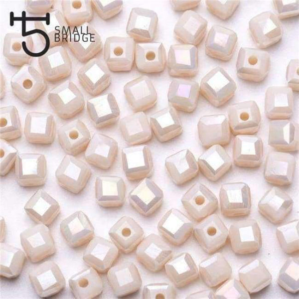 Planet Gates z922ab / 4mm 100pcs 4 6mm Austria Faceted Cube Glass Beads for Bracelets Making Women Diy Jewelry Perles Green Crystal Loose Beads Wholesale Z901