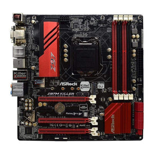 Planet Gates Z97M KILLER For ASRock Desktop Used Motherboard DDR3 Z97 LGA 1150 SATA3 USB 3.0 Micro-ATX Gaming PC Motherboard Core i3 i5 i7