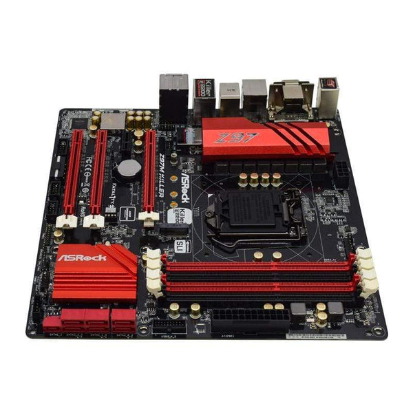 Planet Gates Z97M KILLER For ASRock Desktop Used Motherboard DDR3 Z97 LGA 1150 SATA3 USB 3.0 Micro-ATX Gaming PC Motherboard Core i3 i5 i7
