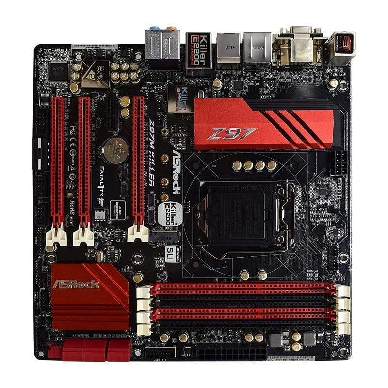 Planet Gates Z97M KILLER For ASRock Desktop Used Motherboard DDR3 Z97 LGA 1150 SATA3 USB 3.0 Micro-ATX Gaming PC Motherboard Core i3 i5 i7
