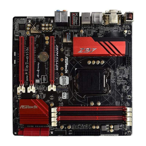 Planet Gates Z97M KILLER For ASRock Desktop Used Motherboard DDR3 Z97 LGA 1150 SATA3 USB 3.0 Micro-ATX Gaming PC Motherboard Core i3 i5 i7