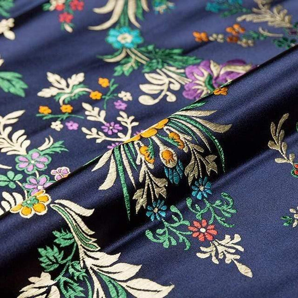 Planet Gates zanglan / 50x75cm Flower Fabrics Brocade Jacquard Pattern Fabric For Sewing Cheongsam And Kimono Material For DIY