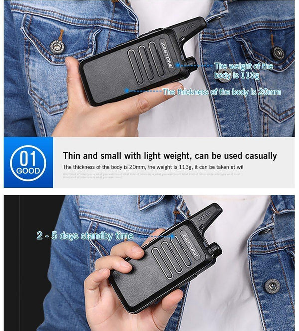 Planet Gates Zastone X6 UHF 400-470MHz MINI Radio Handheld Two-Way Communication Equipment Portable Walkie Talkie With headset Cable ZT-X6