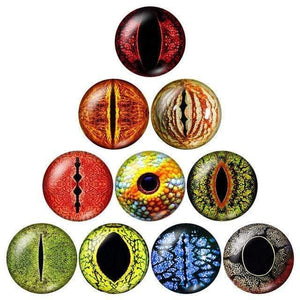 Planet Gates ZB0500 / 12mm Eye pupil 10pcs 12mm/18mm/20mm/25mm Round photo glass cabochon demo flat back Making findings ZB0500