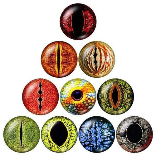 Planet Gates ZB0500 / 12mm Eye pupil 10pcs 12mm/18mm/20mm/25mm Round photo glass cabochon demo flat back Making findings ZB0500