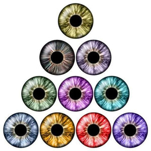 Planet Gates ZB0501 / 12mm Eye pupil 10pcs 12mm/18mm/20mm/25mm Round photo glass cabochon demo flat back Making findings ZB0500