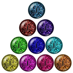 Planet Gates ZB0502 / 18mm Eye pupil 10pcs 12mm/18mm/20mm/25mm Round photo glass cabochon demo flat back Making findings ZB0500