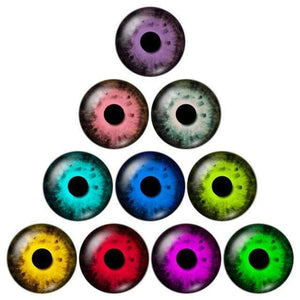 Planet Gates ZB0503 / 12mm Eye pupil 10pcs 12mm/18mm/20mm/25mm Round photo glass cabochon demo flat back Making findings ZB0500