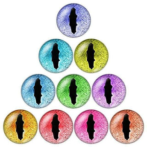 Planet Gates ZB0504 / 18mm Eye pupil 10pcs 12mm/18mm/20mm/25mm Round photo glass cabochon demo flat back Making findings ZB0500