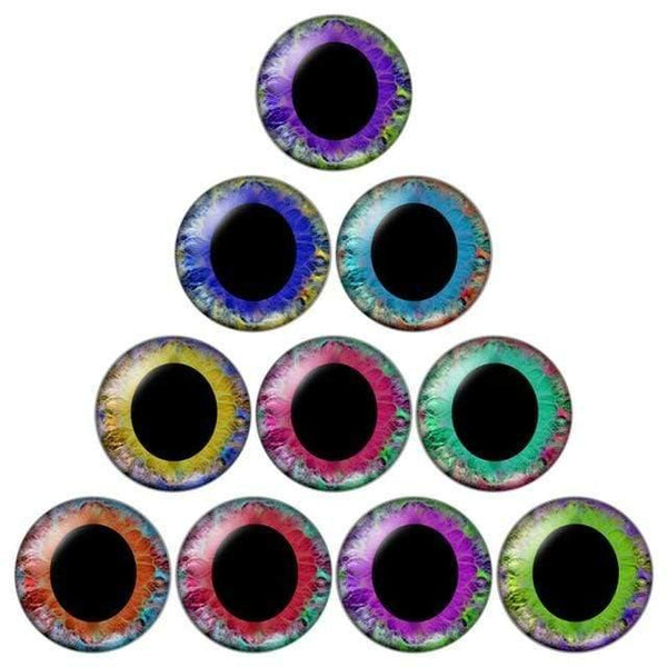 Planet Gates ZB0506 / 18mm Eye pupil 10pcs 12mm/18mm/20mm/25mm Round photo glass cabochon demo flat back Making findings ZB0500