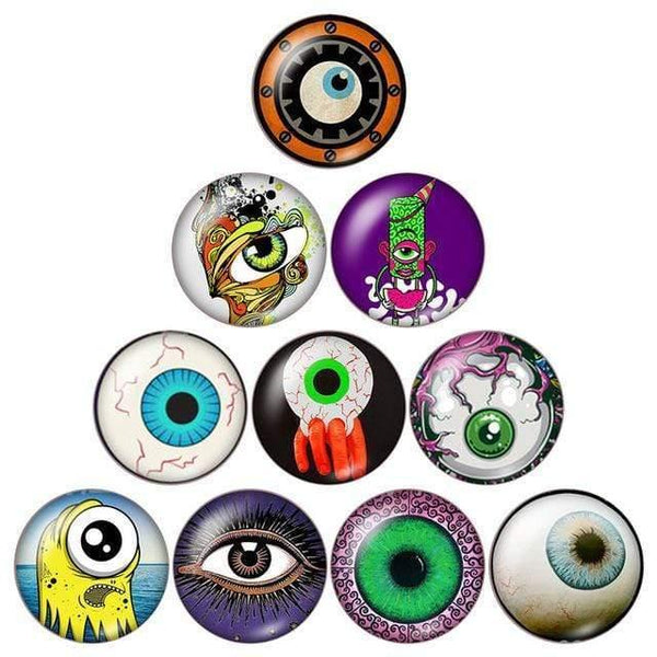 Planet Gates ZB0507 / 12mm Eye pupil 10pcs 12mm/18mm/20mm/25mm Round photo glass cabochon demo flat back Making findings ZB0500