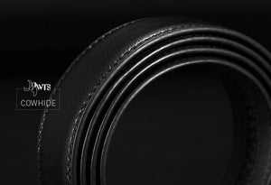 Planet Gates ZD-without buckle / 105cm 28to30 Inch Leather Belts For Men Automatic Male Belts Cummerbunds Leather Belt Men dropshipping Black Belts 105cm-125cm